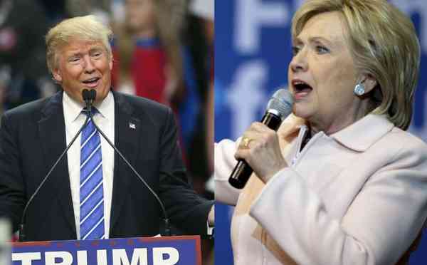 An opinion poll shows it is a close race between Republican Donald Trump and Democrat Hillary Clinton