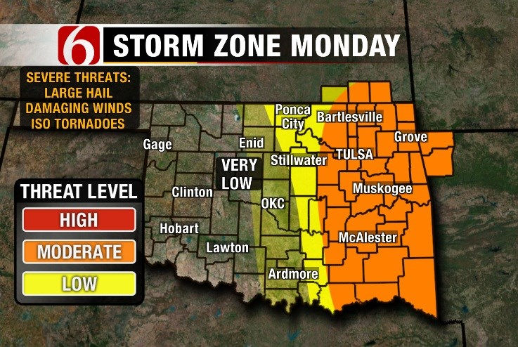 Thunderstorms may develop in Nebraska, Iowa on Mother's Day