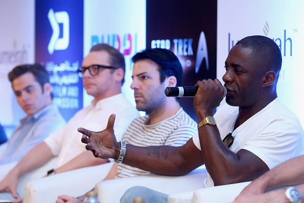 Actor Idris Elba attends a press conference promoting 'Star Trek Beyond&#039 at Burj Al Arab