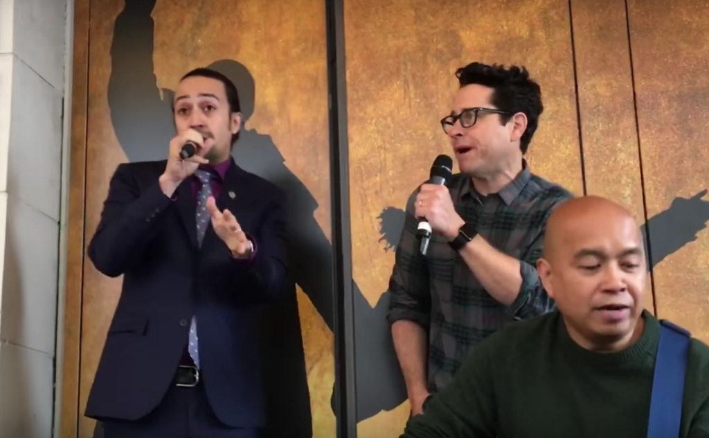 JJ Abrams and Lin Manuel Miranda Perform'Jabba Flow for May the Fourth