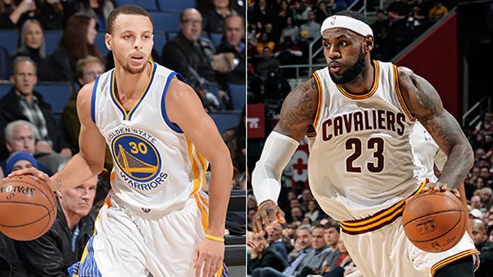 Stephen Curry and Le Bron James