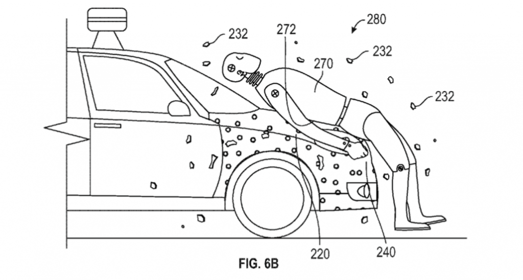 Google Patented a Sticky Car Hood That Traps Pedestrians Like Flies to Keep Them Safe