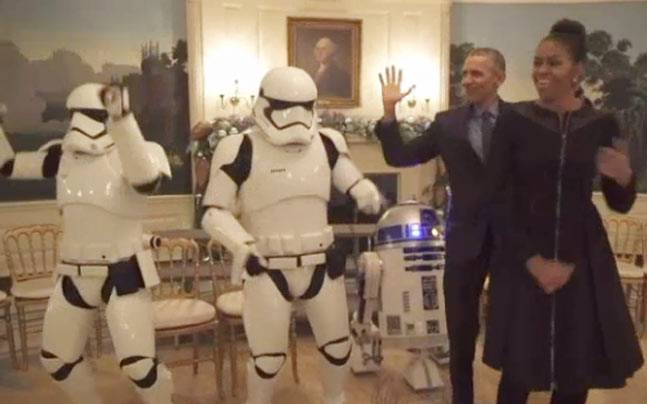 Watch the White House Star Wars Day Dance Party