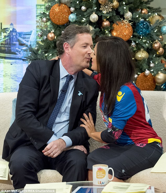 Well played Susanna famously gave Piers Morgan a kiss on Good Morning Britain back in December when he gave her a Crystal Palace shirt ahead of her birthday the following day