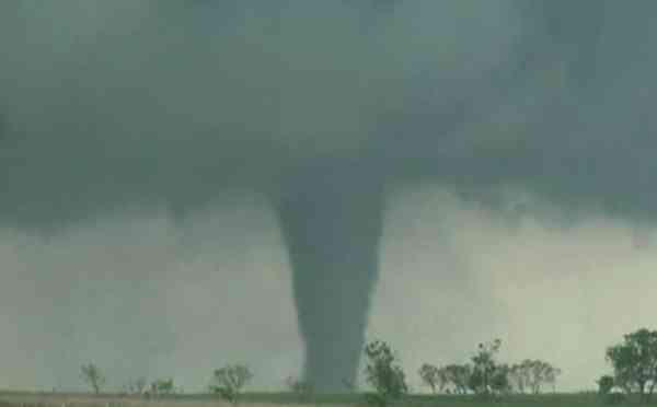 Two people have died in the US state of Oklahoma after a series of fierce tornadoes ripped through the state