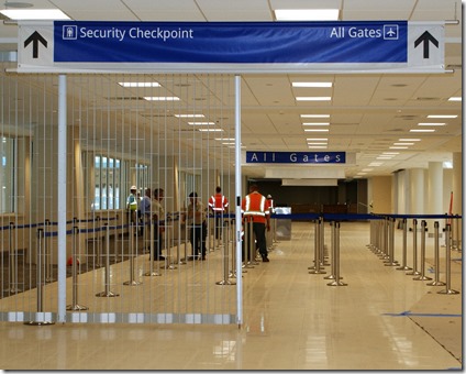 The centralized screening checkpoint became operational at Greenville Spartanburg International Airport on Wednesday days before the start of the Memorial Day holiday travel weekend