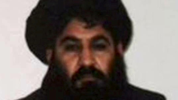 Taliban leader Mullah Akhtar Mohammad Mansour is seen in this undated handout