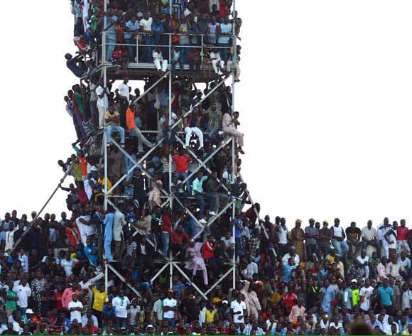 The Ahmadu Bello stadium was filled to capacity when Nigeria played against Egypt