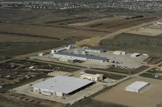 The Baker Hughes campus sits mostly empty in Williston