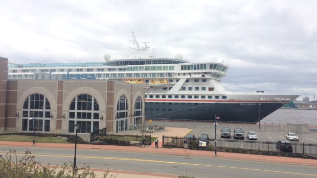 The British-based Balmoral is seen docked in Saint John