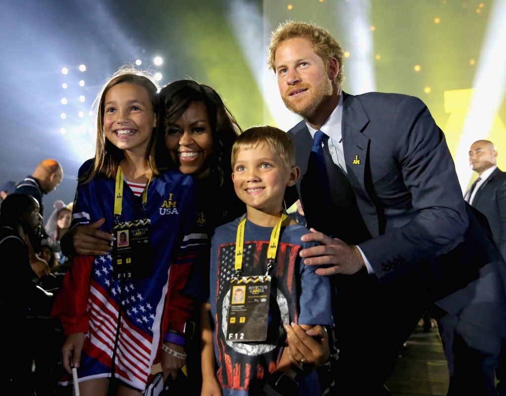 Prince Harry gives emotional speech as he opens Invictus Games with Michelle Obama