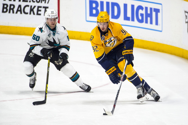 The San Jose Sharks and Nashville Predators will face off in the second round.		Ronald C. Modra  NHL  Getty Images