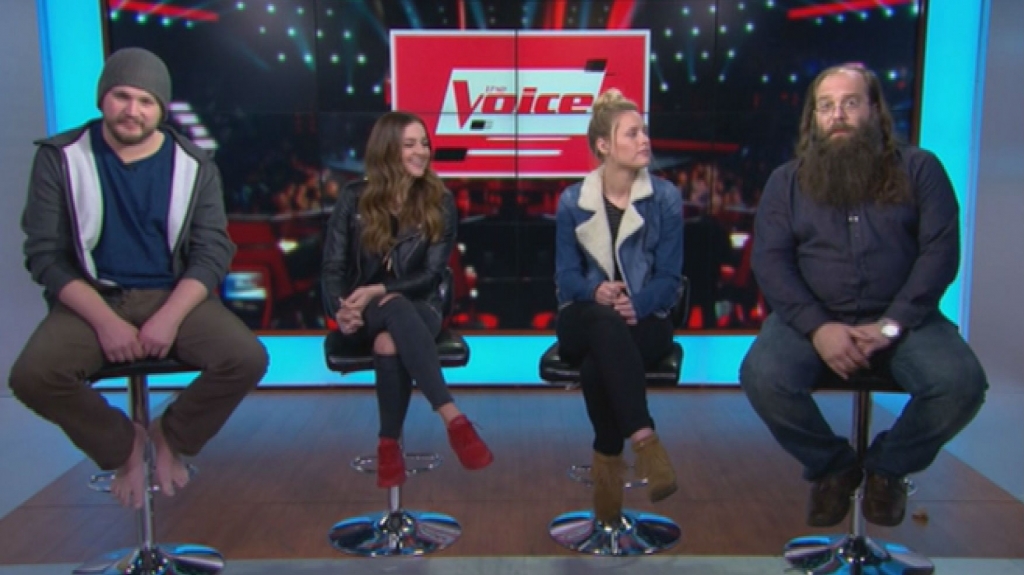 Adam Wakefield from Team Blake Alisan Porter from Team Christina Hannah Huston from Team Pharrell and Laith Al Saadi from Team Adam talk about their time on the show