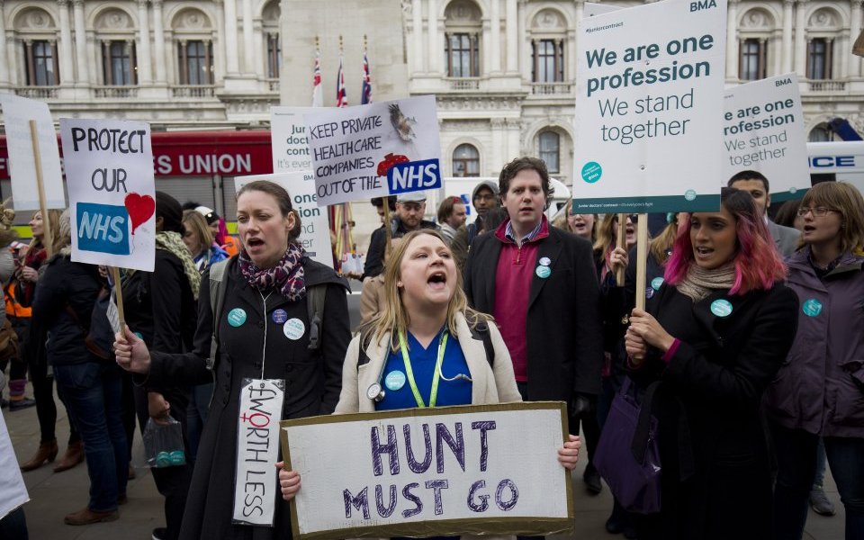 BRITAIN-HEALTH-DOCTORS-STRIKE