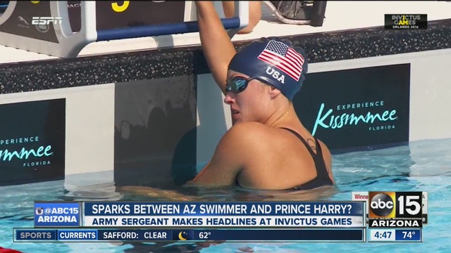 The swimmer got the gold but what she did with it is what's turning heads.                      KNXV