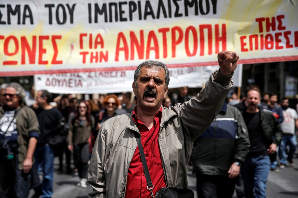 The three-day strike was called by Greece’s largest private and public sector unions Alkis Konstantinidis /Reuters