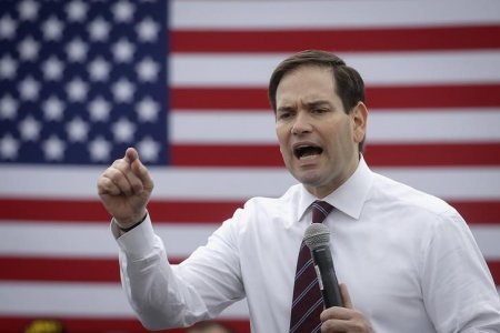 U.S. Senator Marco Rubio speaks in Largo Florida