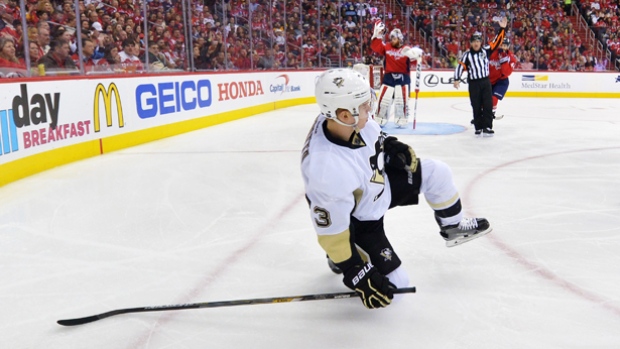 Pittsburgh Penguins defenceman Olli Maatta is out for Game 3 against the Washington Capitals after being on the receiving end of a hit from Washington Capitals defenceman Brooks Orpik