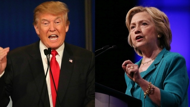 Trump Clinton lead in key states ahead of next week primaries