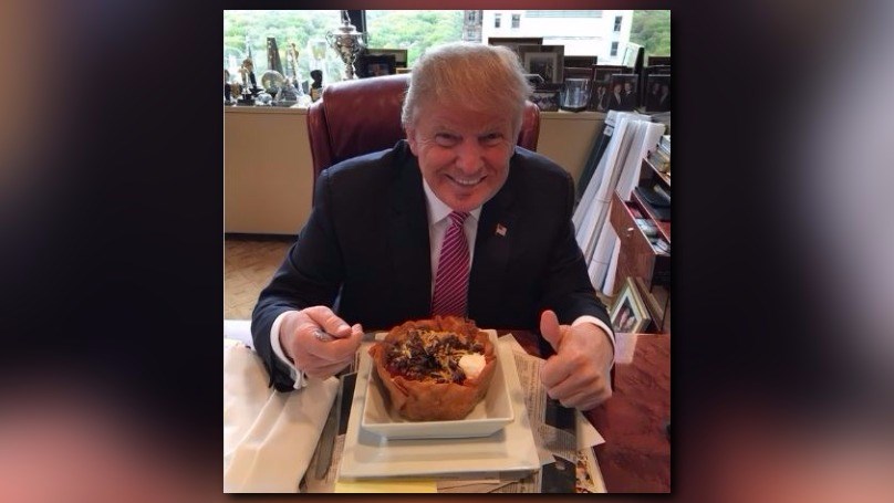 Trump uses taco bowl to try to reach out to Hispanic voters on Cinco de Mayo