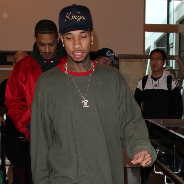 Tyga at Los Angeles International Airport