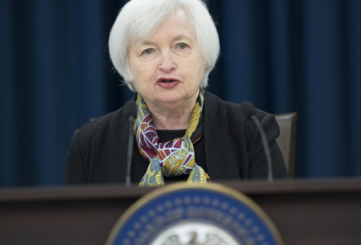 AFP  File  Saul Loeb. Federal Reserve Chair Janet Yellen speaks during a press conference in Washington DC