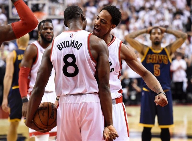 Raptors beat Cavs 105-99 to even Eastern Conference finals at 2-2