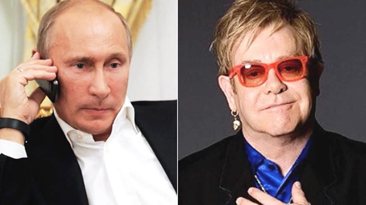 Vladimir Putin Backs Out of Meeting with Elton John To Discuss Gay Rights