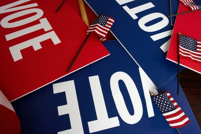 Vote signs