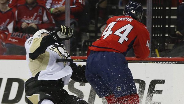 Capitals’ Orpik suspended for hit on Pens’ Maatta