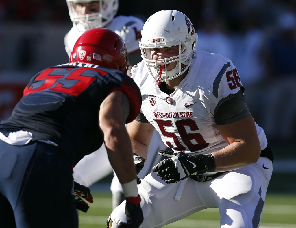 Washington State offensive lineman Joe Dahl, a graduate of University High played 692 snaps this season and gave up just three sacks