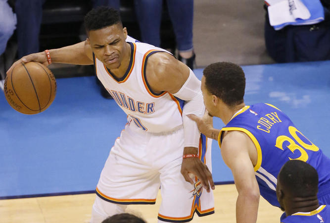 Westbrook, Thunder put Warriors on brink of elimination