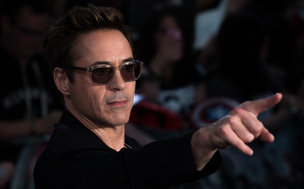 Robert Downey Jr attends the European premiere of 'The Avengers Age Of Ultron&#039 at Westfield London