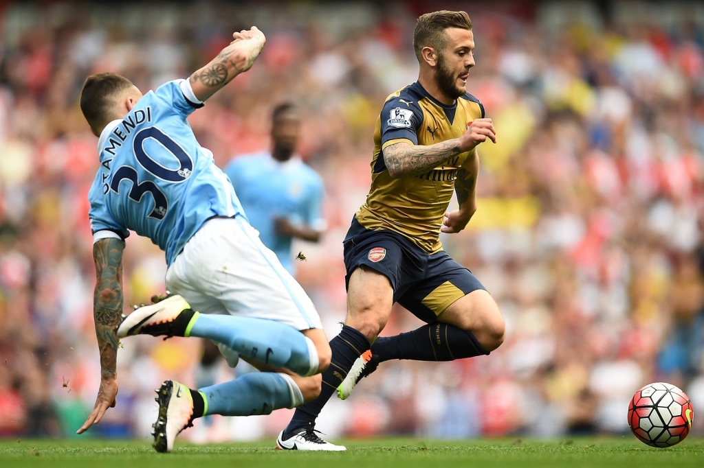 Wilshere came off the bench yesterday to replace the injured Welbeck Laurence Griffiths  Getty Images