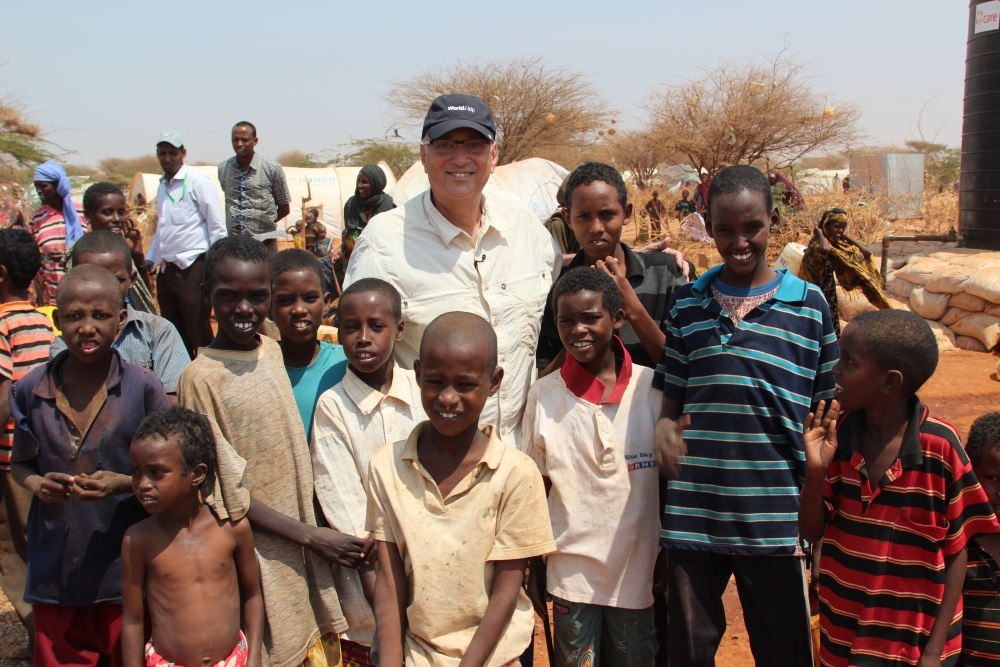 World Help World Help President Vernon Brewer with refugees in Kenya