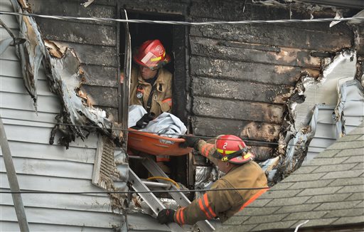 Syracuse N.Y. The blaze was reported early Friday morning. When firefighters arrived just minutes after receiving a 911 call the front