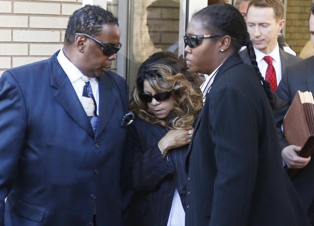 Prince’s sister Tyka Nelson leaves the Minnesota courthouse where a judge appointment a special administrator to oversee the settlement of Prince's estate