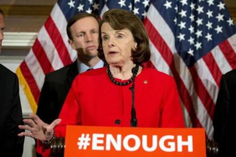 A proposal from Senator Dianne Feinstein a California Democrat was among the four measures shot down by the Senate on Monday