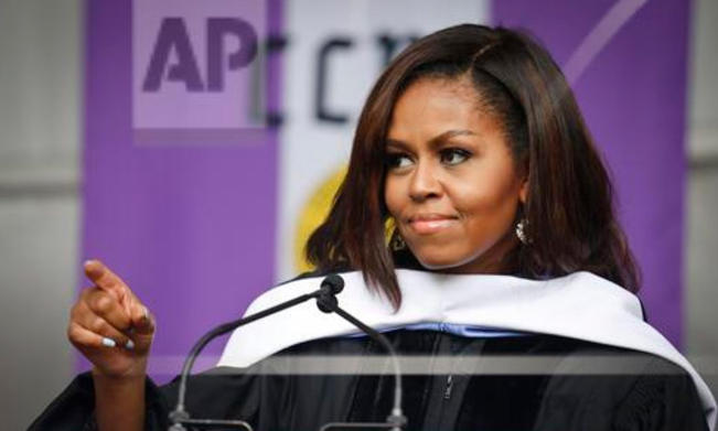 APFirst Lady Michelle Obama speaks to members of the class of 2016 at City College