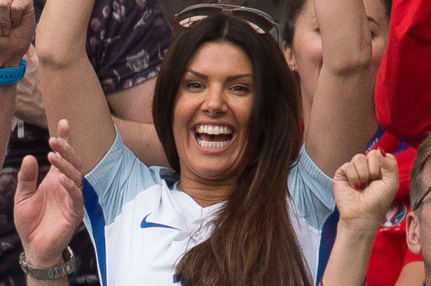 Becky Vardy celebrates