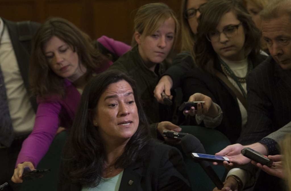 Reporters speak with Justice Minister Jody Wilson Raybould ahead of a her meeting with the House of Commons Standing Committee on Procedures and House Affairs about the assisted dying legislation last Thursday. The minister has already signalled that the