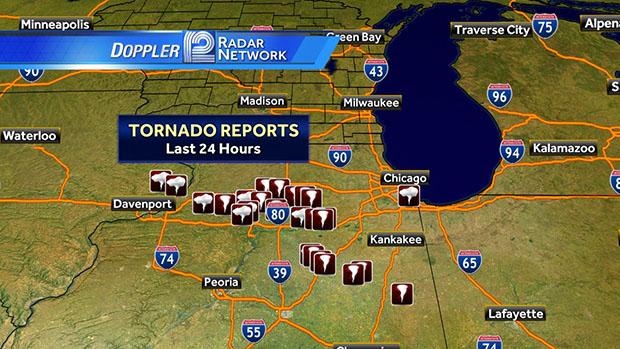 VIDEO: Tornadoes Hit Illinois