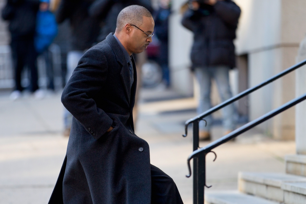 Baltimore Police Officer Caesar Goodson arrives at the Mitchell Courthouse West in Baltimore Jan. 11 2016 for jury selection in his trial regarding the death of Freddie Gray. Goodson ultimately decided to have a bench trial for which opening statement