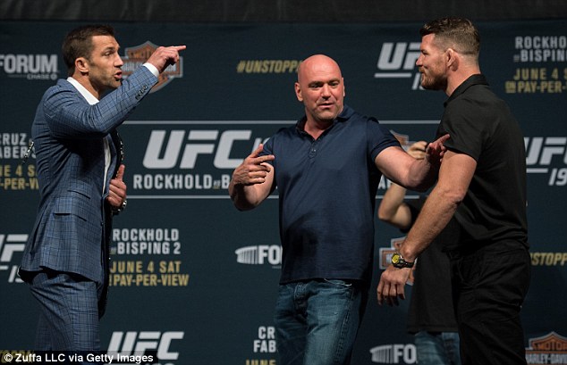 Bisping stepped in to face Rockhold with just two weeks notice after Chris Weidman pulled out of the fight