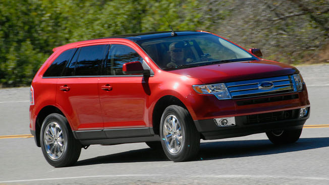 Bloomberg via Getty ImagesA driver takes the 2007 Ford Edge on a test drive Tuesday Oct. 17 2006 in San Francisco California