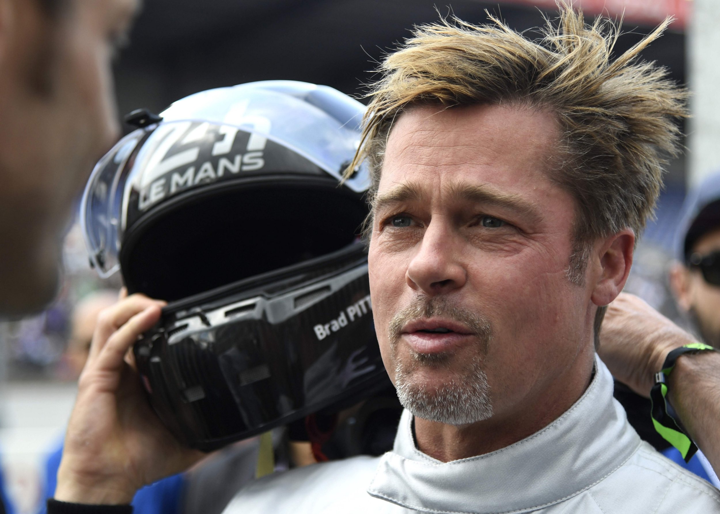 Brad Pitt shows off his French as he starts prestigious 24 Hours of Le Mans