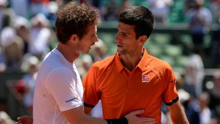 Novak Djokovic right is chasing his first French Open title