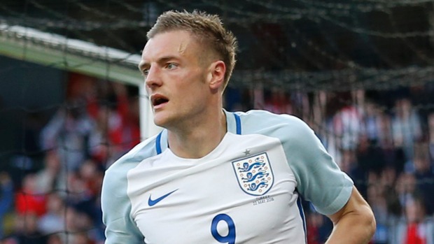 Jamie Vardy has reportedly been the subject of a huge transfer bid from Leicester's rivals Arsenal