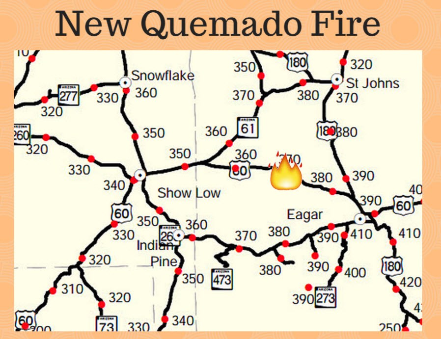 New 'Quemado' wildfire flares up between Eagar and Show Low