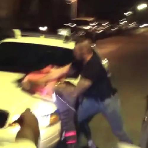 July 2014 video frame grab provided by the Independent Police Review Authority a Chicago police officer slams a woman face-first into the hood of a car during a party in a West Side neighborhood. The city recently agreed to pay the woman